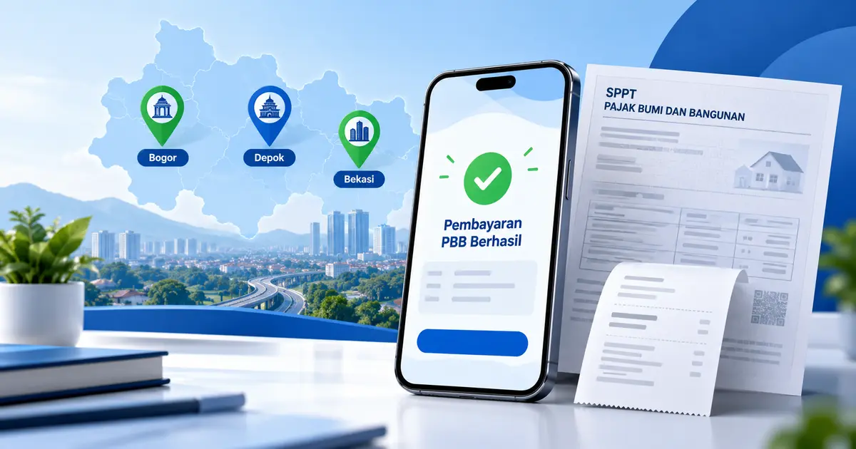 Cara bayar PBB online Bodebek melalui Griya Bayar untuk Bogor, Depok, dan Bekasi